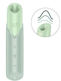 Вакуумний стимулятор - Satisfyer Naughty Kiss, магнітна технологія 3D Air Pulse, 30 режимів роботи SX2162 фото