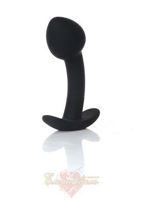 Анальная пробка - Silicone Black Curved Plug S 62530064-00155 фото