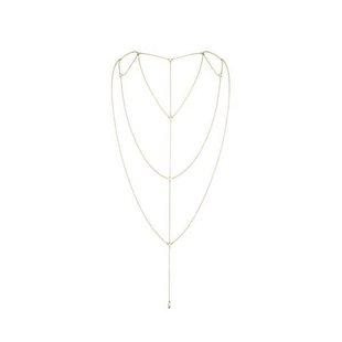 Цепочка для спины Bijoux Indiscrets Magnifique Back and Cleavage Chain - Gold, украшение для тела