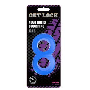 Ерекційне кільце - Duo Cock 8 Ball Ring-blue 6610CN00005 фото