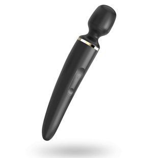 Vibrating Massager - Satisfyer Wand-er Woman (Black / Gold) - XXL SO3456 &mdash; photos