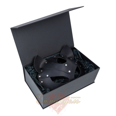 Premium kitty mask - LOVECRAFT, genuine leather, black SO3311 &mdash; photos
