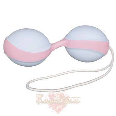 Вагинальные шарики - Amor Gym Balls, голубой/розовый