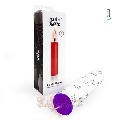 Low temperature wax candle - Art of Sex size M 15 cm Purple