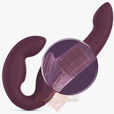 Strapless strapon with vibration - Fun Factory SHARE VIBE PRO cool gray, adjustable SX0977 &mdash; photos