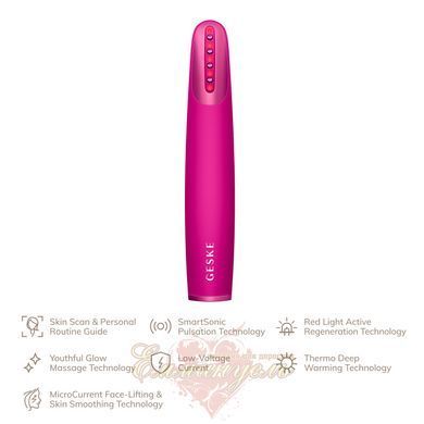 Прибор для укрепления кожи GESKE Skin Firming Wand 7в1 magenta, тонизация лица HB0430 фото