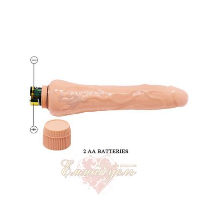 Vibrator - Barbara Dryad Multi Speed Real Vibrator 25 cm Flesh