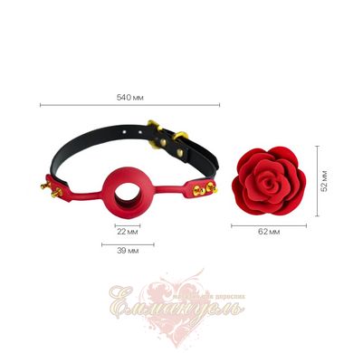 Luxurious rose ball gag - Zalo Rose Ball Gag, dual use