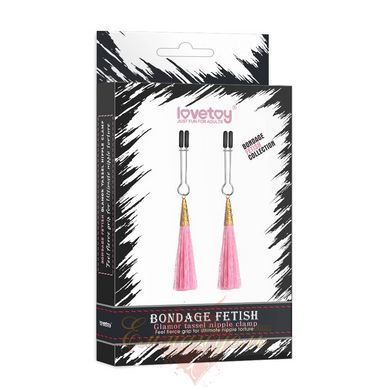 Зажимы для сосков - Glamor Tassel Nipple Clamp Pink 6452LVTOY310 фото
