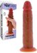 Dual density realistic dildo - Toy Joy Get Real, with suction cup, beige