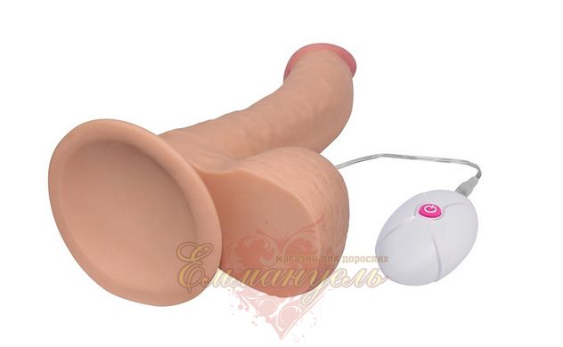 Realistic vibrator - 8.8" The Ultra Soft Dude Vibrating