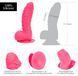 Ribbed dildo with suction cup - ADDICTION Tom 7&Prime; Dildo With Balls &mdash; Pink, free bullet SO5585 - photos (5