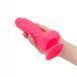 Ribbed dildo with suction cup - ADDICTION Tom 7&Prime; Dildo With Balls &mdash; Pink, free bullet SO5585 - photos (2