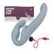 Strapless strapon with vibration - Fun Factory SHARE VIBE PRO cool gray, adjustable SX0977 - photos (12