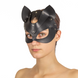 Premium kitty mask - LOVECRAFT, genuine leather, black SO3311 - photos (2