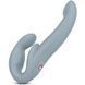 Strapless strapon with vibration - Fun Factory SHARE VIBE PRO cool gray, adjustable SX0977 - photos (1