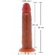 Dual density realistic dildo - Toy Joy Get Real, with suction cup, beige