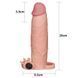 Lengthening Penis cap - Pleasure Extender Sleeve Vibro Flesh 6452LVTOY059 - photos (5