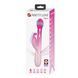 Вибратор-кролик Pretty Love Dejon Pink с 2 моторами, вращающимися шариками и кнопкой Burst Climax BW-500014-4 фото 2