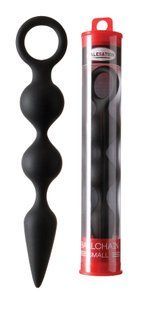 Анальная пробка - MALESATION Ballchain small black 614000031555 фото