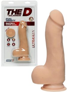 Фалоімітатор - Doc Johnson The D - Master D - 7.5 Inch With Balls - ULTRASKYN, диаметр 5,1 см