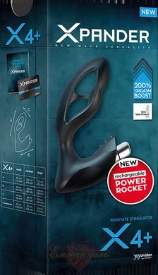 Prostate Massager - XPANDER X4+, rechargeable PowerRocket, small