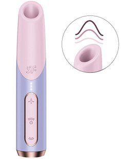 Вакуумний стимулятор - Satisfyer Bold Kiss Violet, магнітна технологія 3D Air Pulse, 30 режимів роботи SX2165 фото