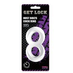 Cock ring - Duo Cock 8 Ball Ring-clear