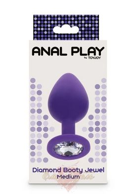 Анальная пробка - Toy Joy Diamond Booty Jewel purple, Medium