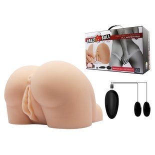 Мастурбатор вагіна і анус - Crazy Bull Masturbator Vagina and Ass Vibrating Flesh 6603BM0234 фото