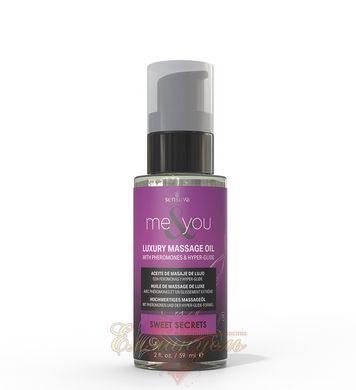 Massage oil - Sensuva Me&You - Sweet Secrets (Pomegranate, Fig, Coconut & Plumeria) 59 ml