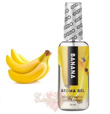 Съедобный гель-лубрикант - EGZO AROMA GEL - Banana, 50 мл