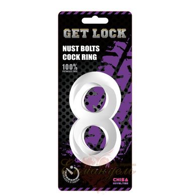 Cock ring - Duo Cock 8 Ball Ring-clear