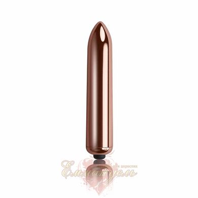 Powerful Vibrating Bullet - Rocks Off Ignition Rose Gold, Rechargeable - 9 x 3