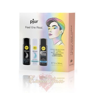 Набір лубрикантів Pjur Pride Box 3&times;30 мл, 2 на водній основі та 1 силіконовий SO9988 фото