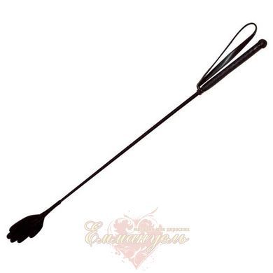 Le Gerte Black Leather Crop with Hand Shape, 67 cm 51322540450000 &mdash; photos