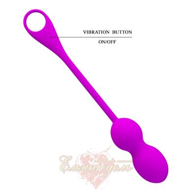 Vaginal balls - Pretty Love Elvira Purple, Smartphone control