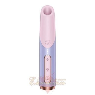 Вакуумний стимулятор - Satisfyer Bold Kiss Violet, магнітна технологія 3D Air Pulse, 30 режимів роботи SX2165 фото
