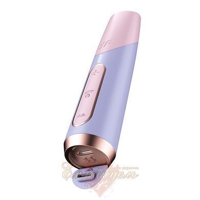 Вакуумний стимулятор - Satisfyer Bold Kiss Violet, магнітна технологія 3D Air Pulse, 30 режимів роботи SX2165 фото