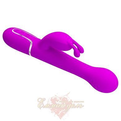 Вибратор-кролик Pretty Love Dejon Purple с 2 моторами, вращающимися шариками и кнопкой Burst Climax BW-500014 фото