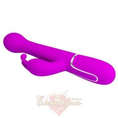 Вибратор-кролик Pretty Love Dejon Purple с 2 моторами, вращающимися шариками и кнопкой Burst Climax BW-500014 фото