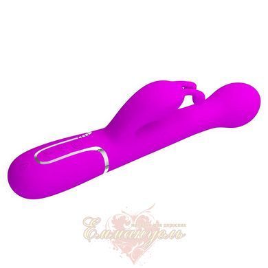 Вибратор-кролик Pretty Love Dejon Purple с 2 моторами, вращающимися шариками и кнопкой Burst Climax BW-500014 фото