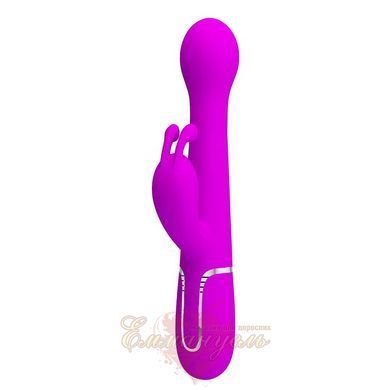 Вибратор-кролик Pretty Love Dejon Purple с 2 моторами, вращающимися шариками и кнопкой Burst Climax BW-500014 фото