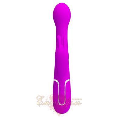 Вибратор-кролик Pretty Love Dejon Purple с 2 моторами, вращающимися шариками и кнопкой Burst Climax BW-500014 фото