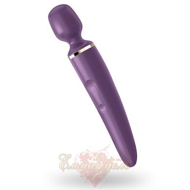 Vibrating Massager - Satisfyer Wand-er Woman (Purple/Gold) - XXL