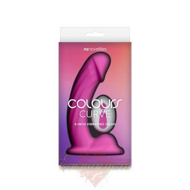 Вибрационный дилдо NS Novelties Colours Curve Pink SX4334 фото