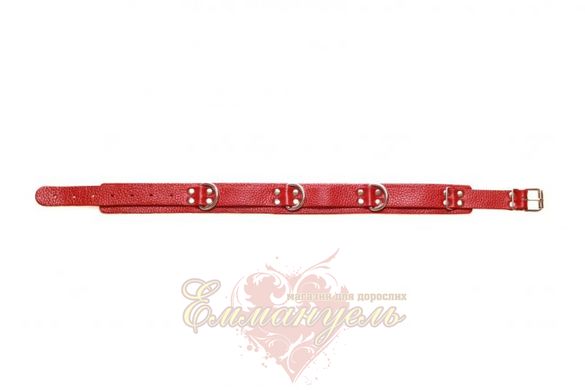 Нашийник - Slave leather collar,red