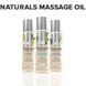 Масажне масло - System JO Naturals Massage Oil - М'ята перцева та евкаліпт (120 мл) з натуральними ефірними оліями