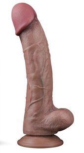 Dildo 10.5'' Dual Layered Platinum Silicone Cock 6452LVTOY795 &mdash; photos