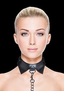 Ошейник с поводком - Exclusive Collar & Leash - Black